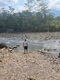 River on the way to the house