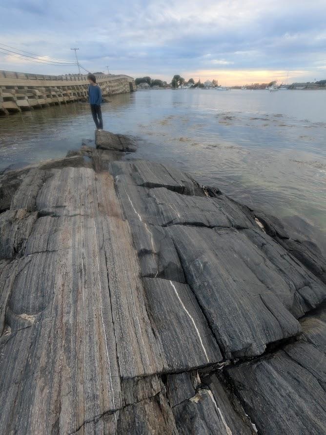 Cribstone Bridge basically in back yard