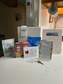 Lovely welcome gifts and card