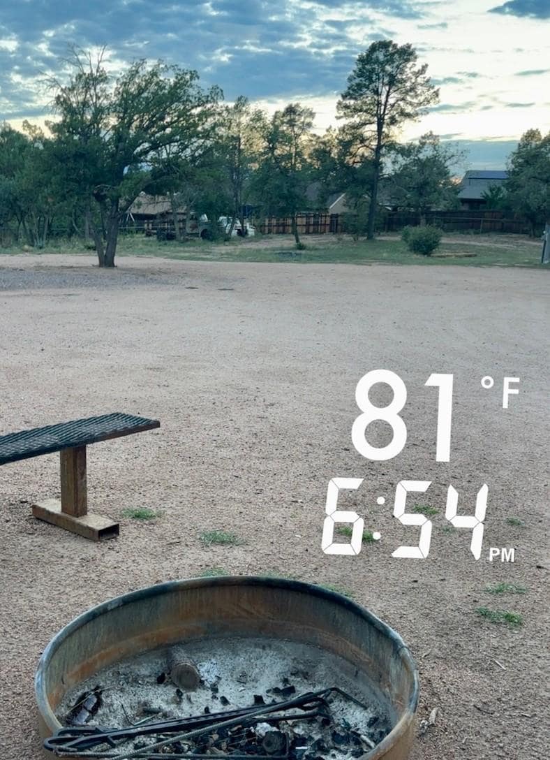 Way cooler than Phoenix, and just an 90 min drive from our house.  It was 110* down in the valley. 