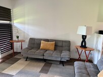 リビングのソファーベッド2台も