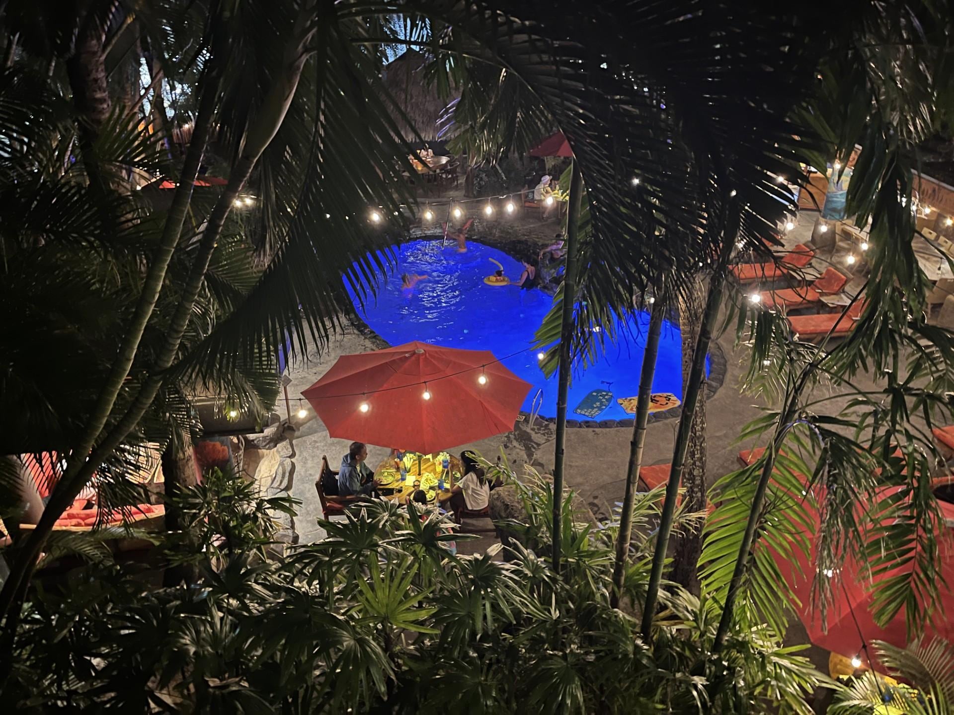 Pool and Bar view from balcony