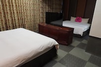 変わったベット配置です
