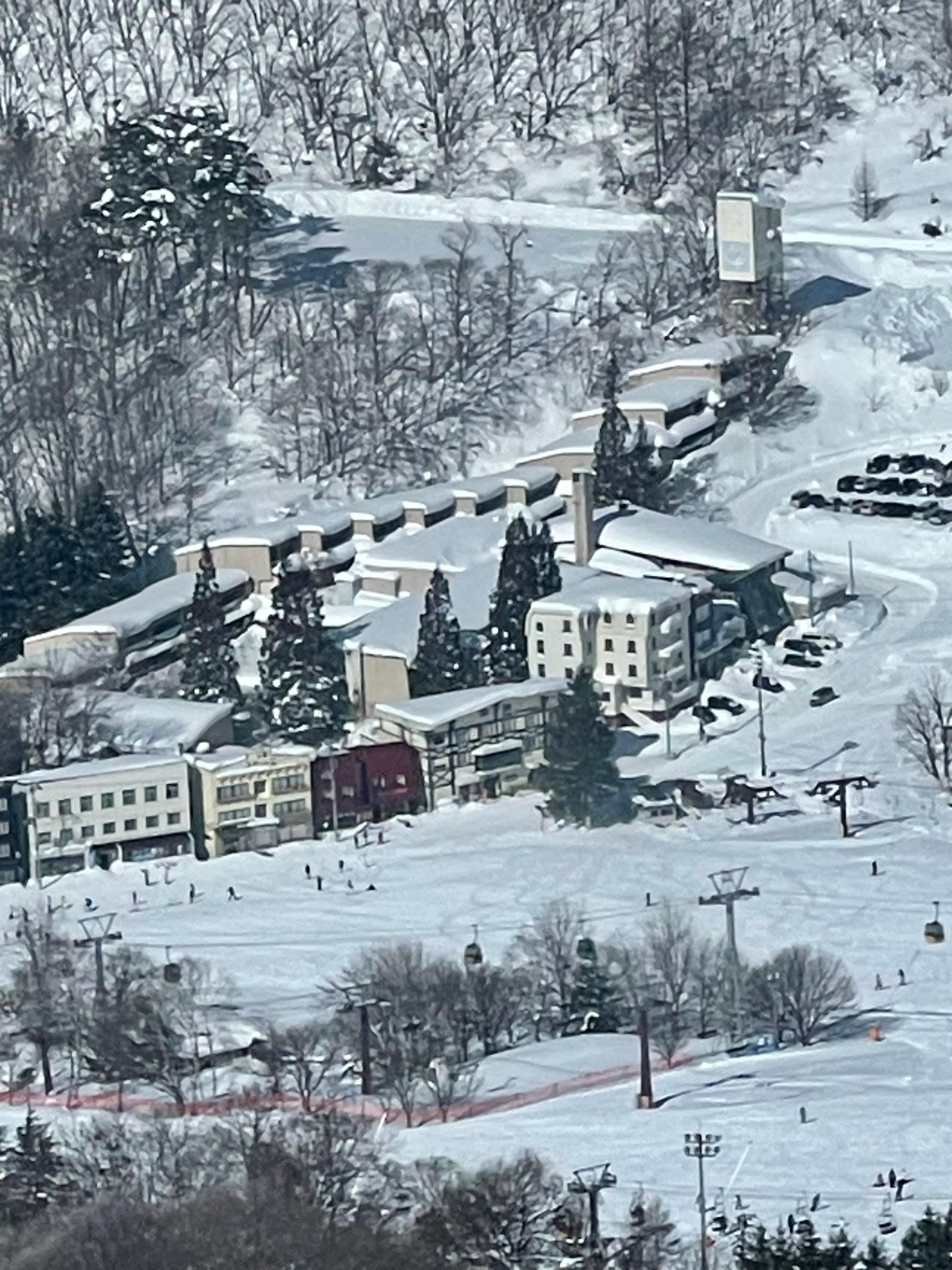 View from gondola 
It’s the red building 