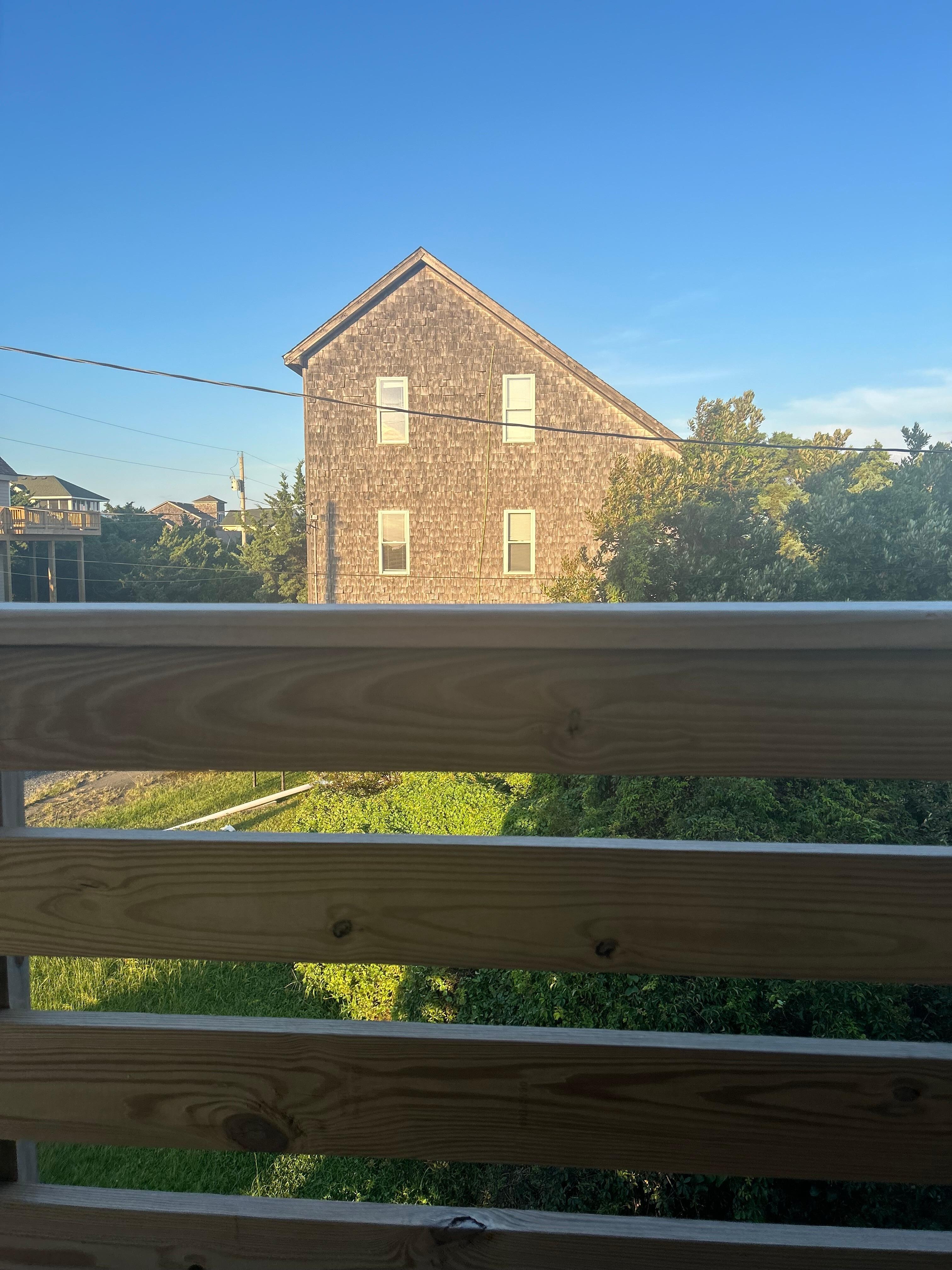 View from the replacement rental.