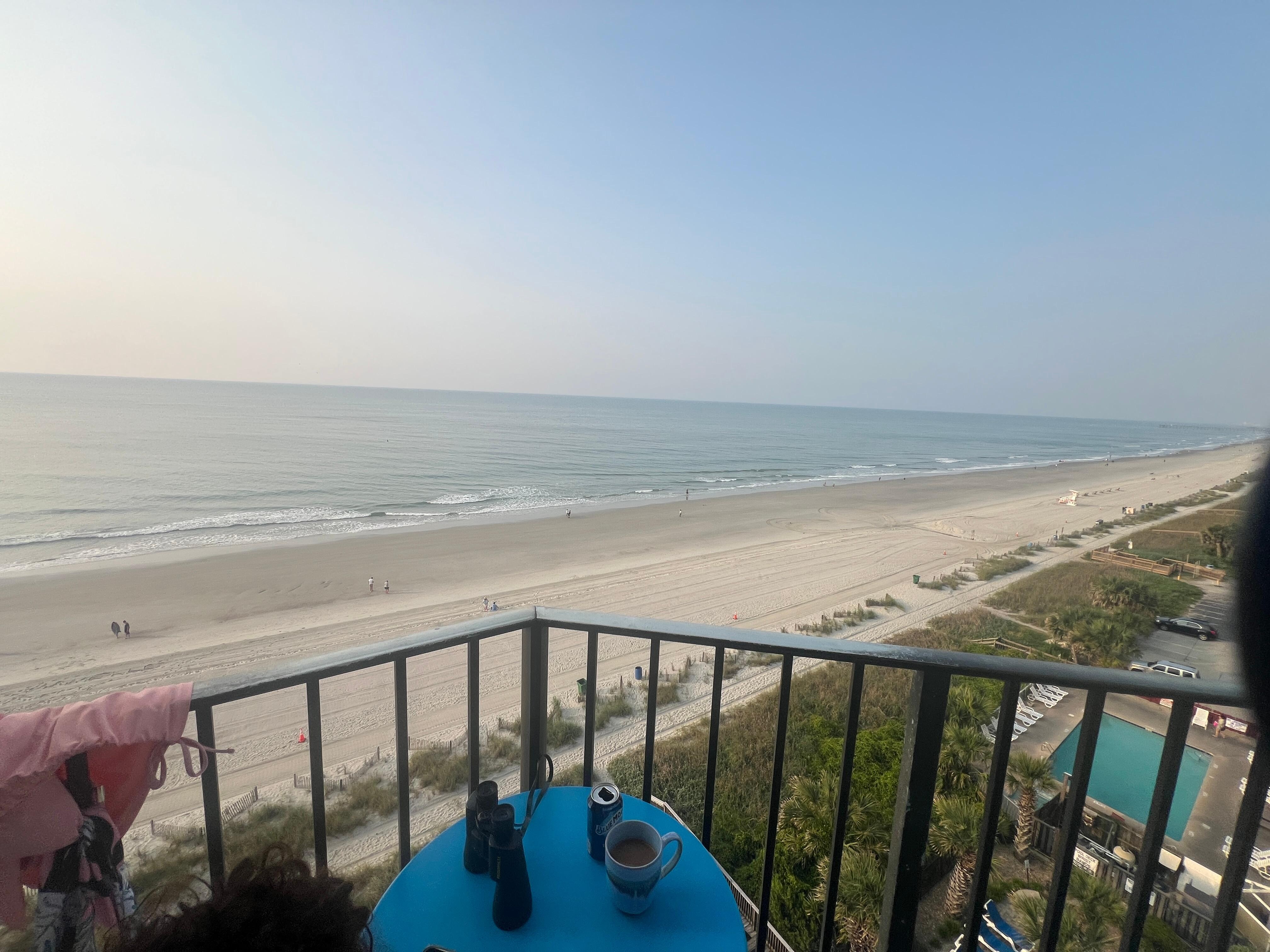 Balcony view of beach 