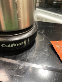 Top of microwave and coffee pot