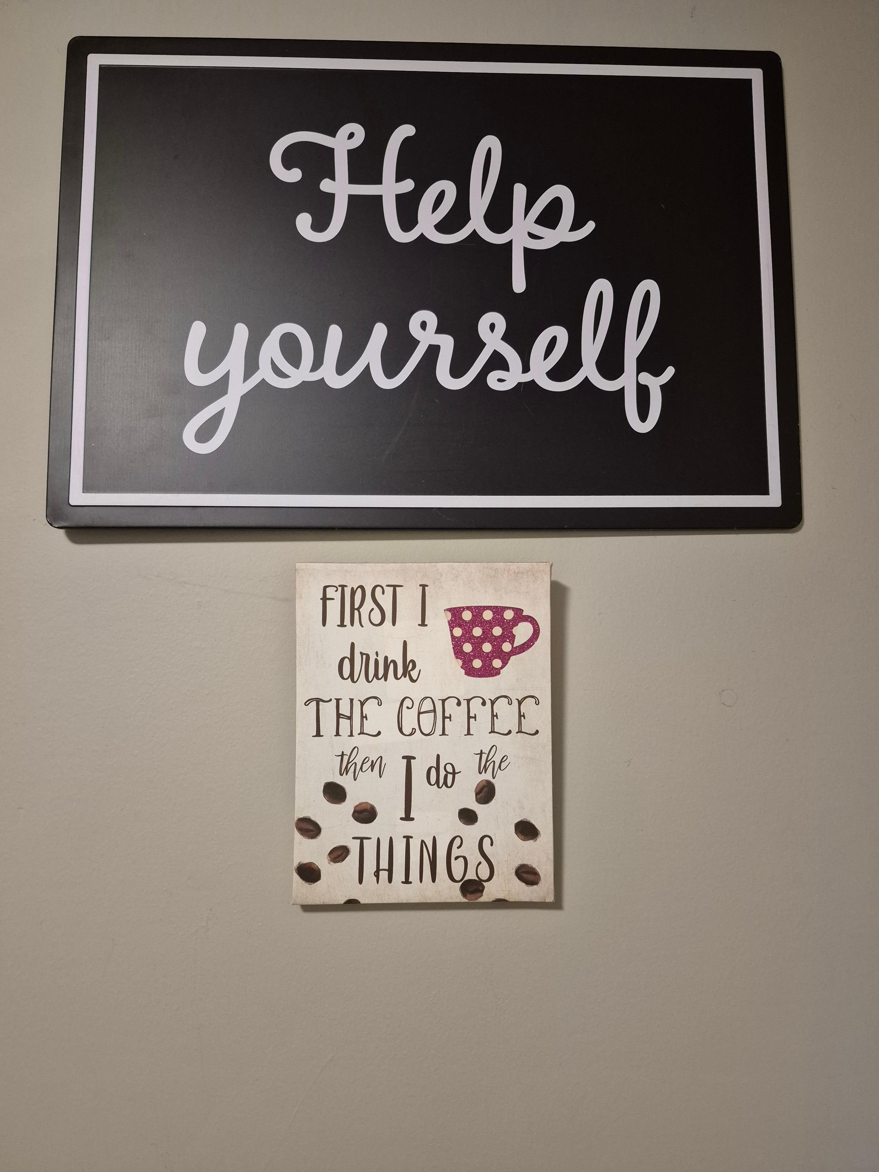 A coffee bar...a must have!