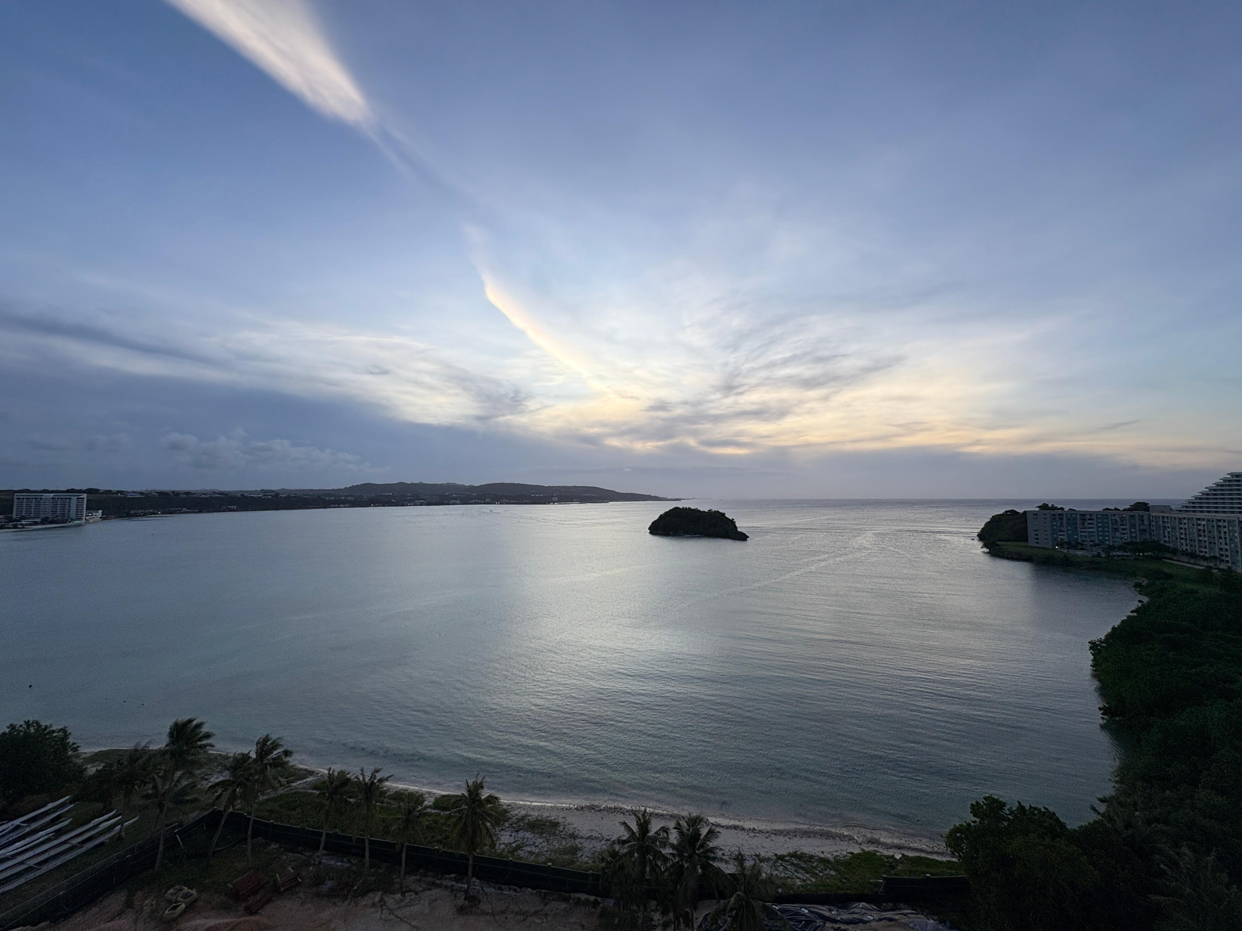 テラスからの景色（夕方）
