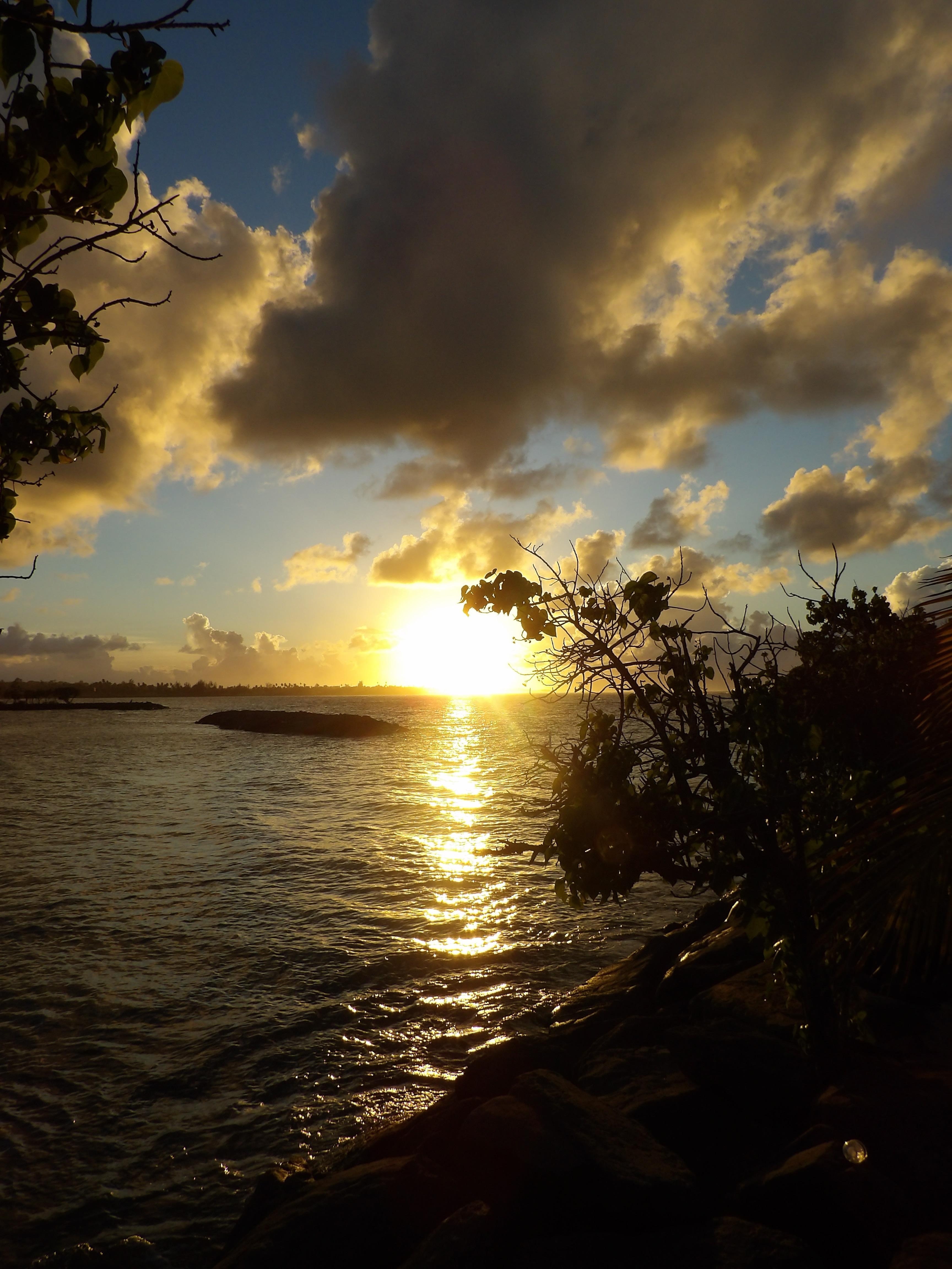 Sunset across the street