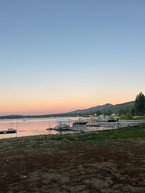 The walk over to the dock.