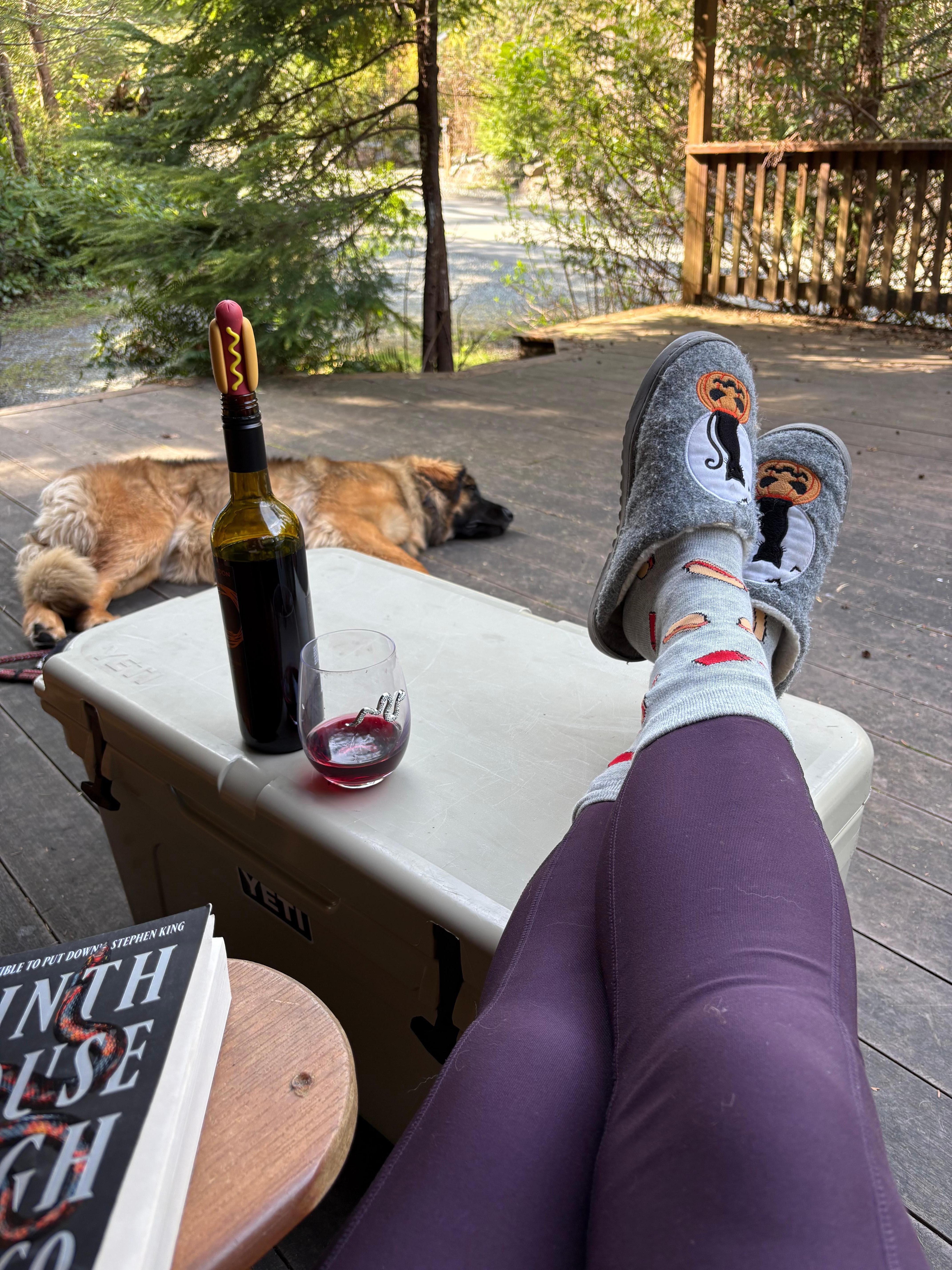 I realized I only took this photo of the property. Relaxing on the deck!