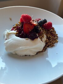 Breakfast parfait.