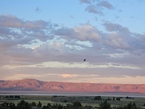 Sunset colors from the back porch
