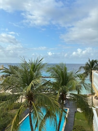 View from very spacious balcony.