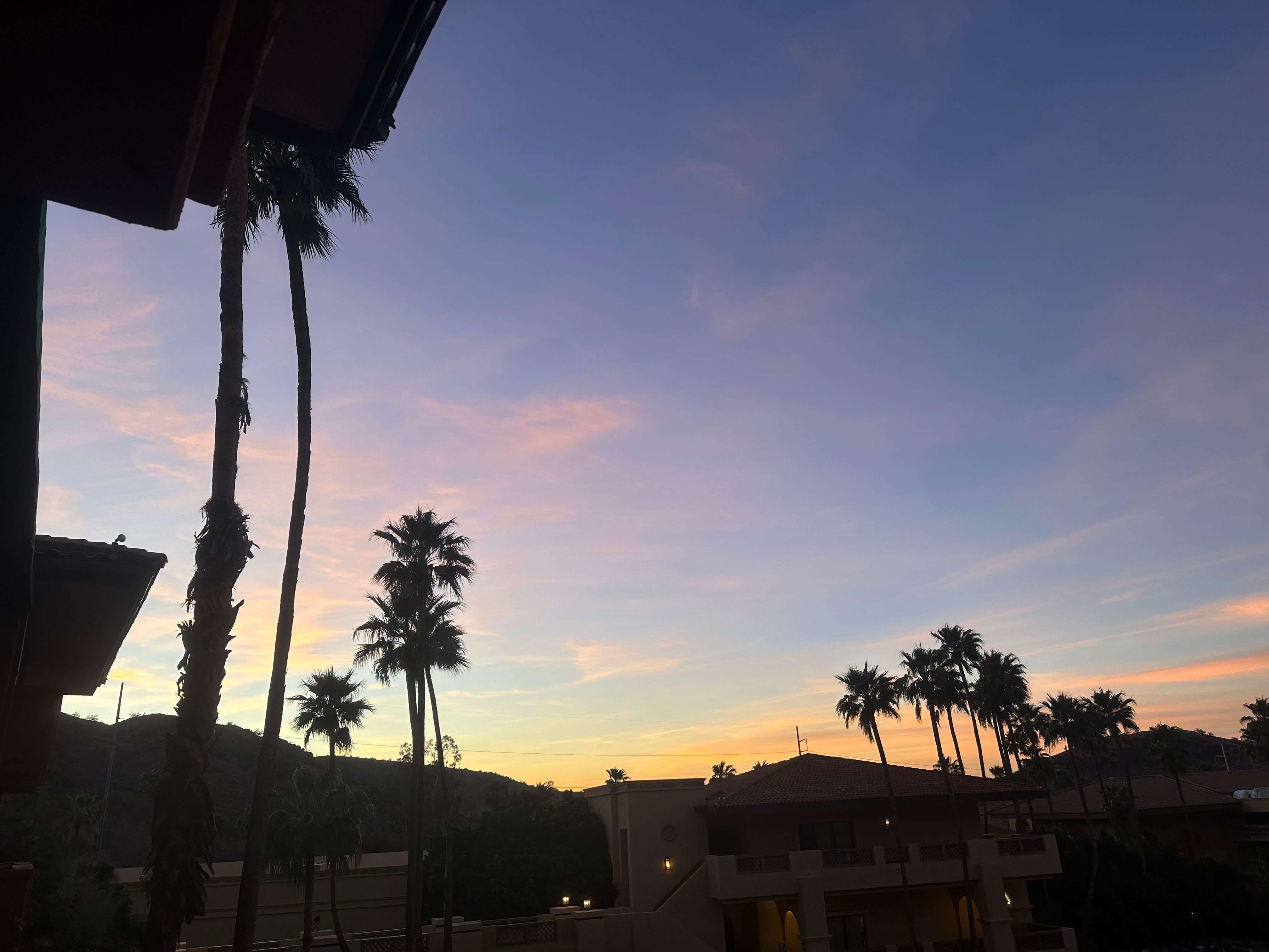 Sunset from room balcony
