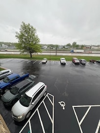 This side of the hotel is noisy but tolerable.