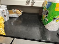 You can see the dust on top of refrigerator were the roster over set.