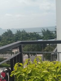 View from balcony on a stormy day