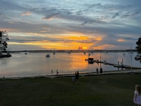 Sunset from the pub bistro