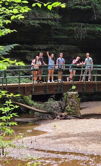 Hiking the trails