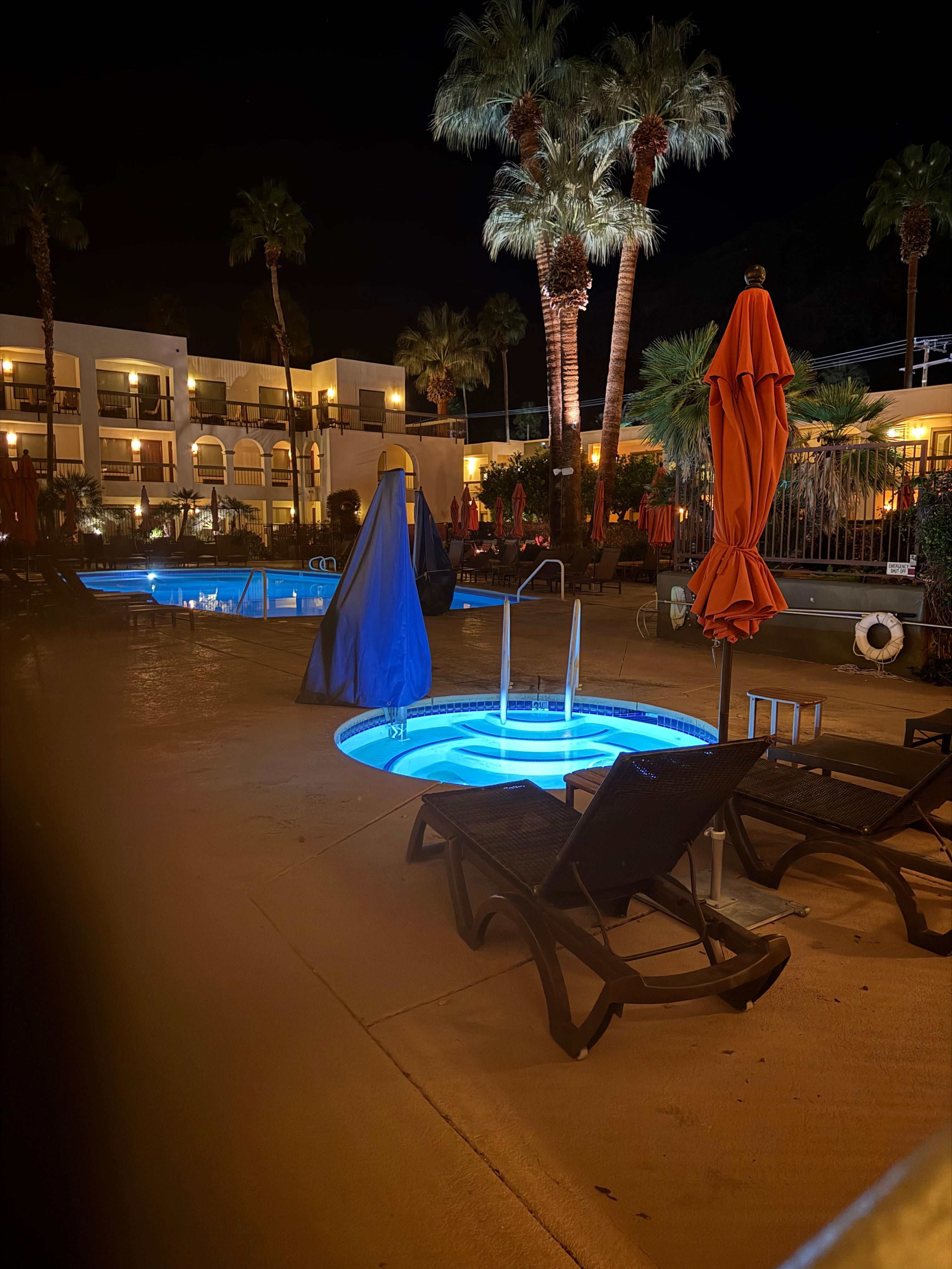 Our patio in he evening 