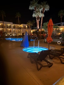 Our patio in he evening