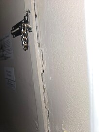 Front door falling out