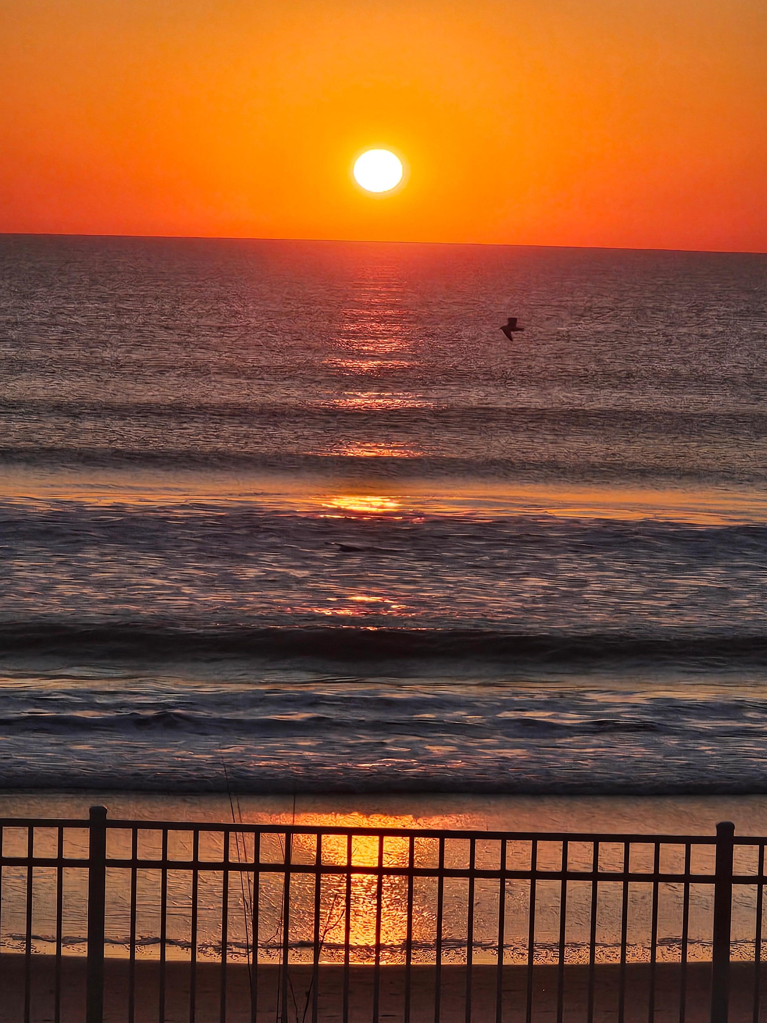 Sunrise from our balcony
