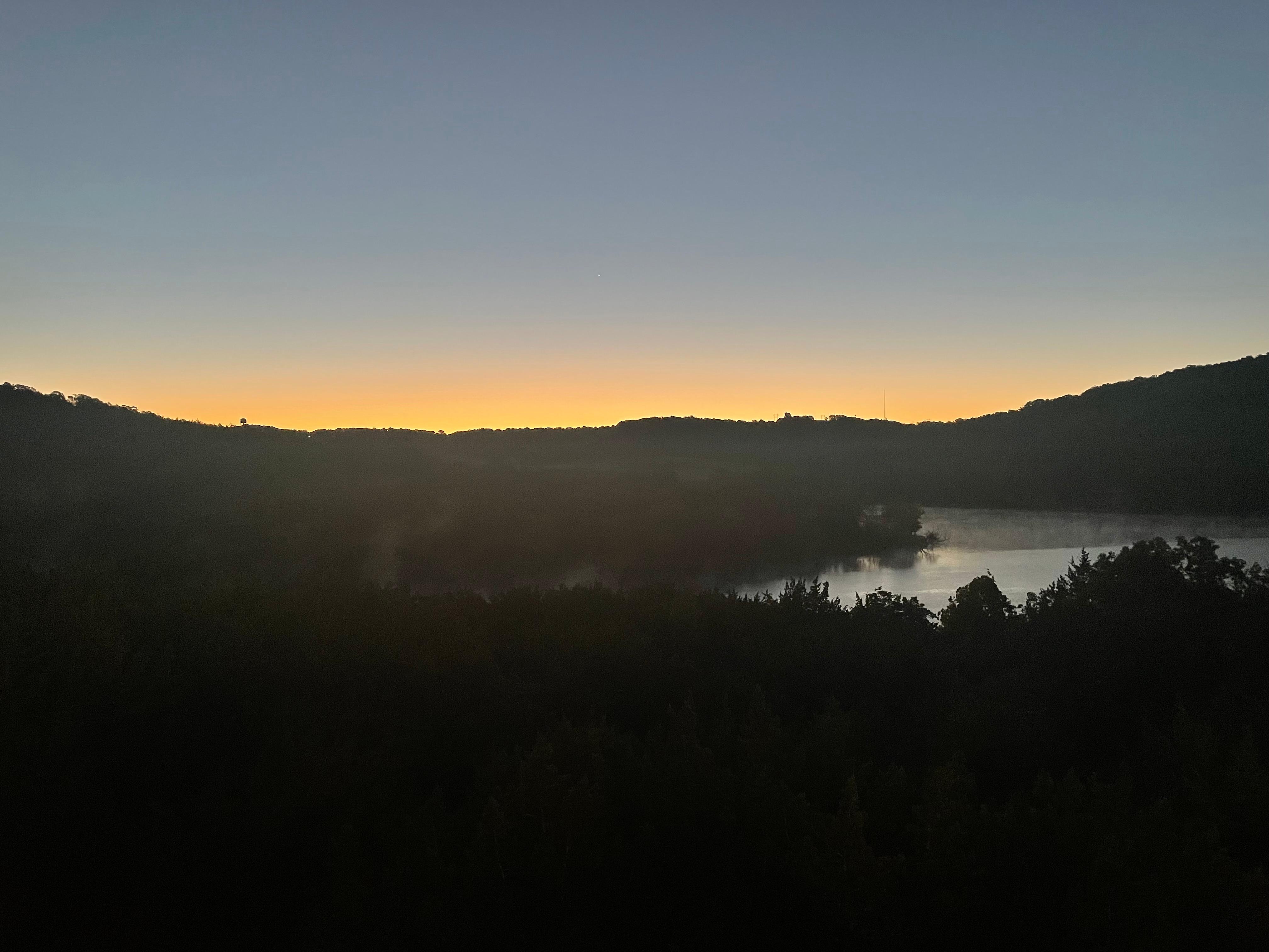 Sunrise from the deck.