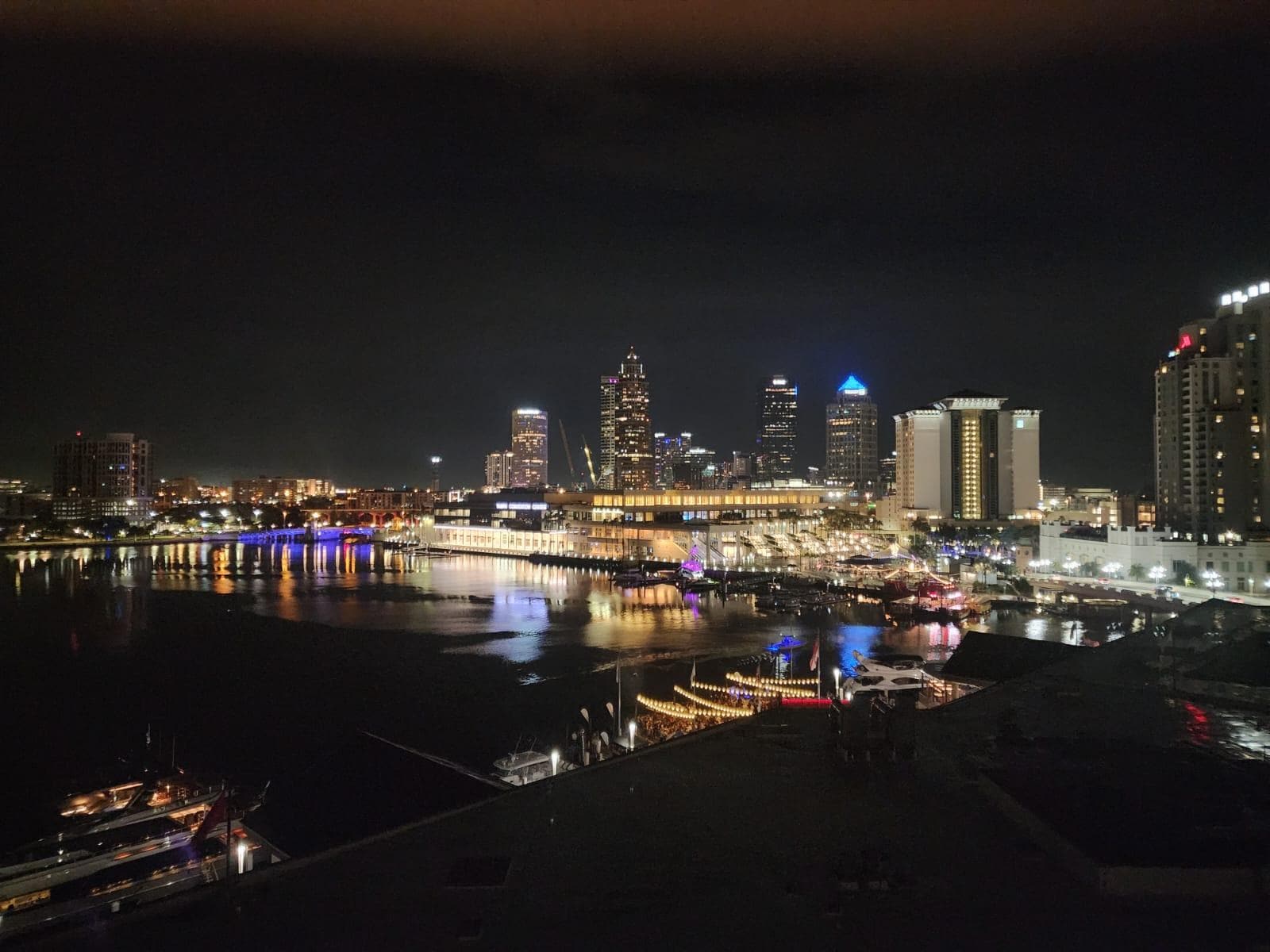 View from my room at night