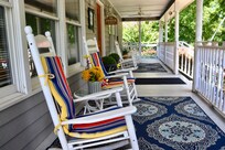 Front porch was quiet. Didn’t get to spend time sitting.