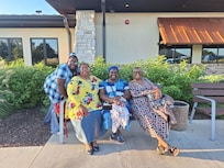 Waiting to eat at Cheddars - Gotta love those Croissants.