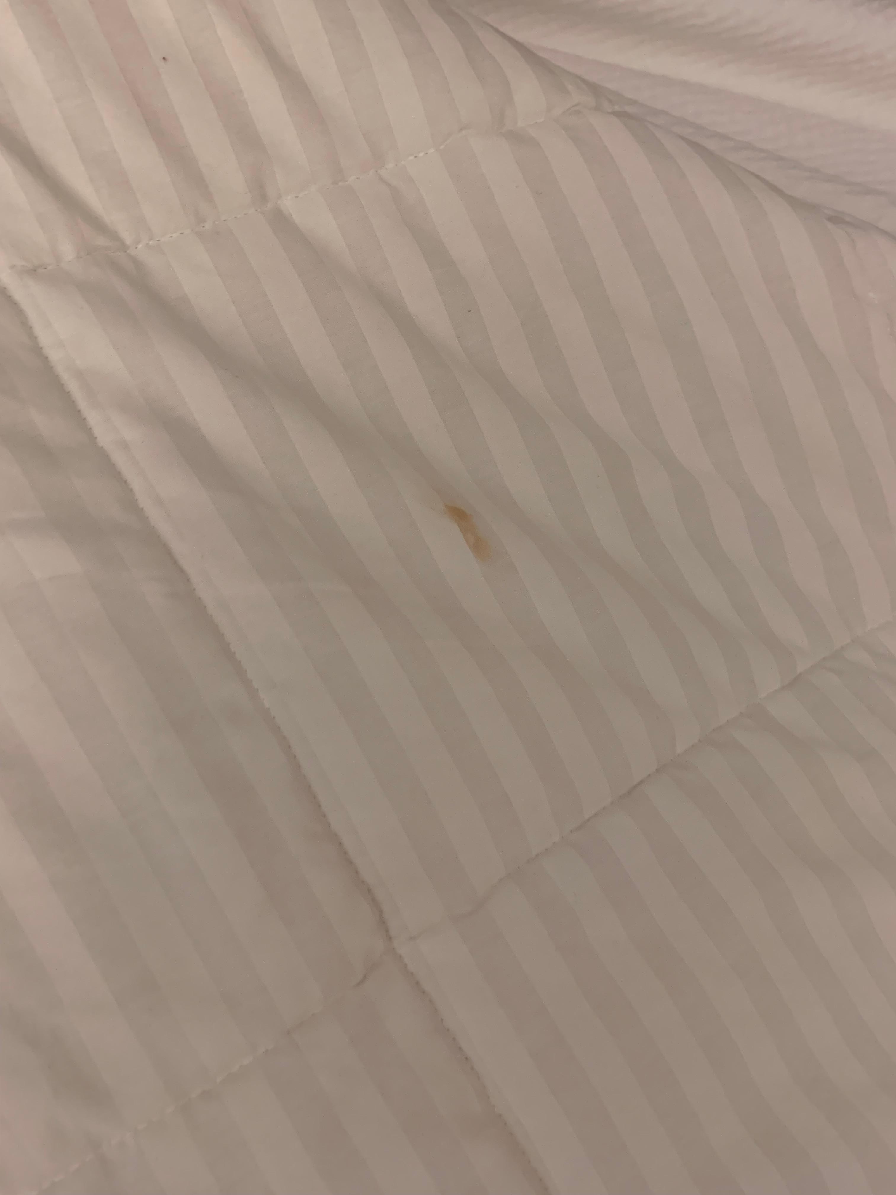 Sheets stained