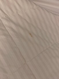 Sheets stained