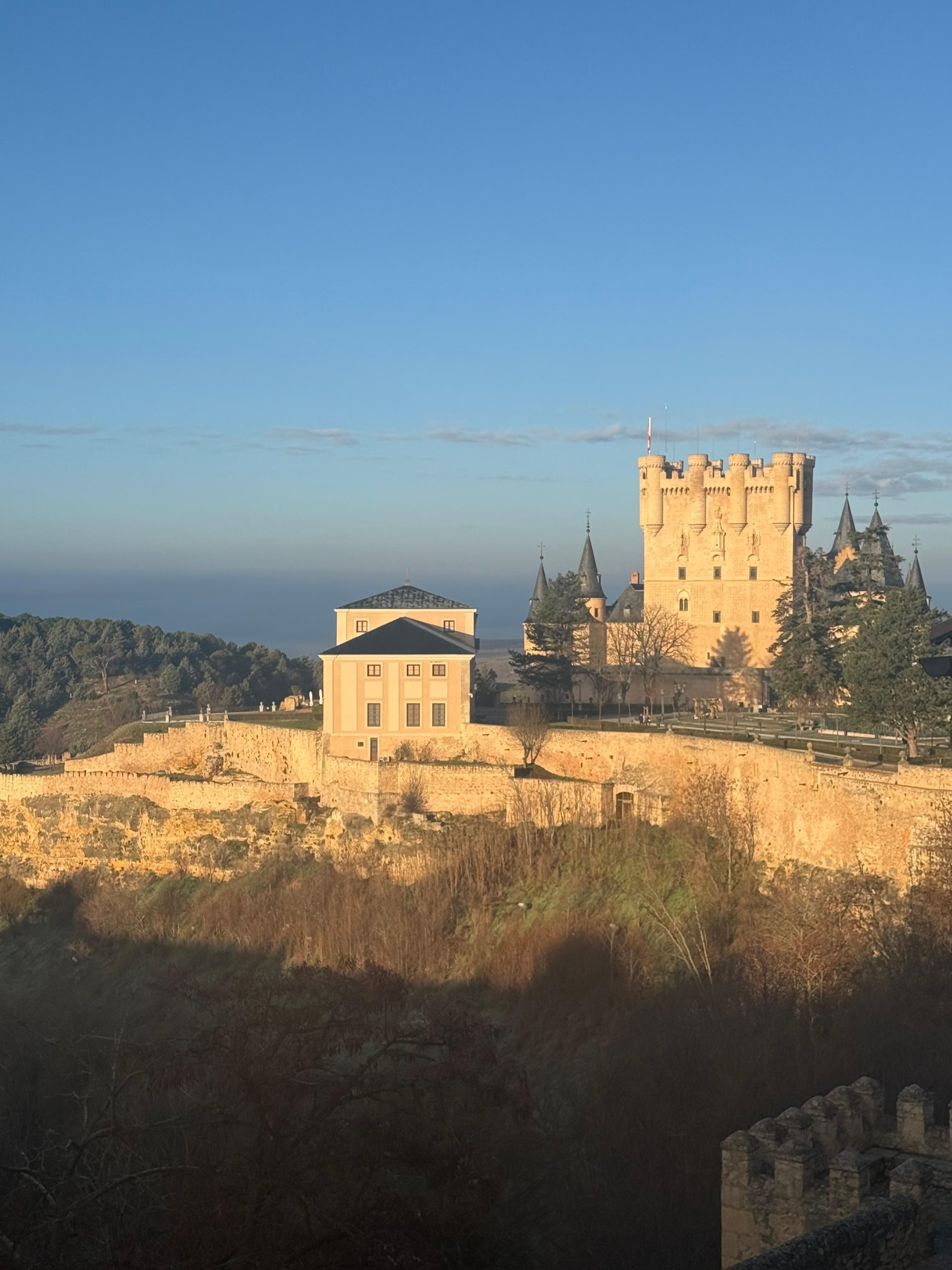 View of the Alcazar from our balcony 
