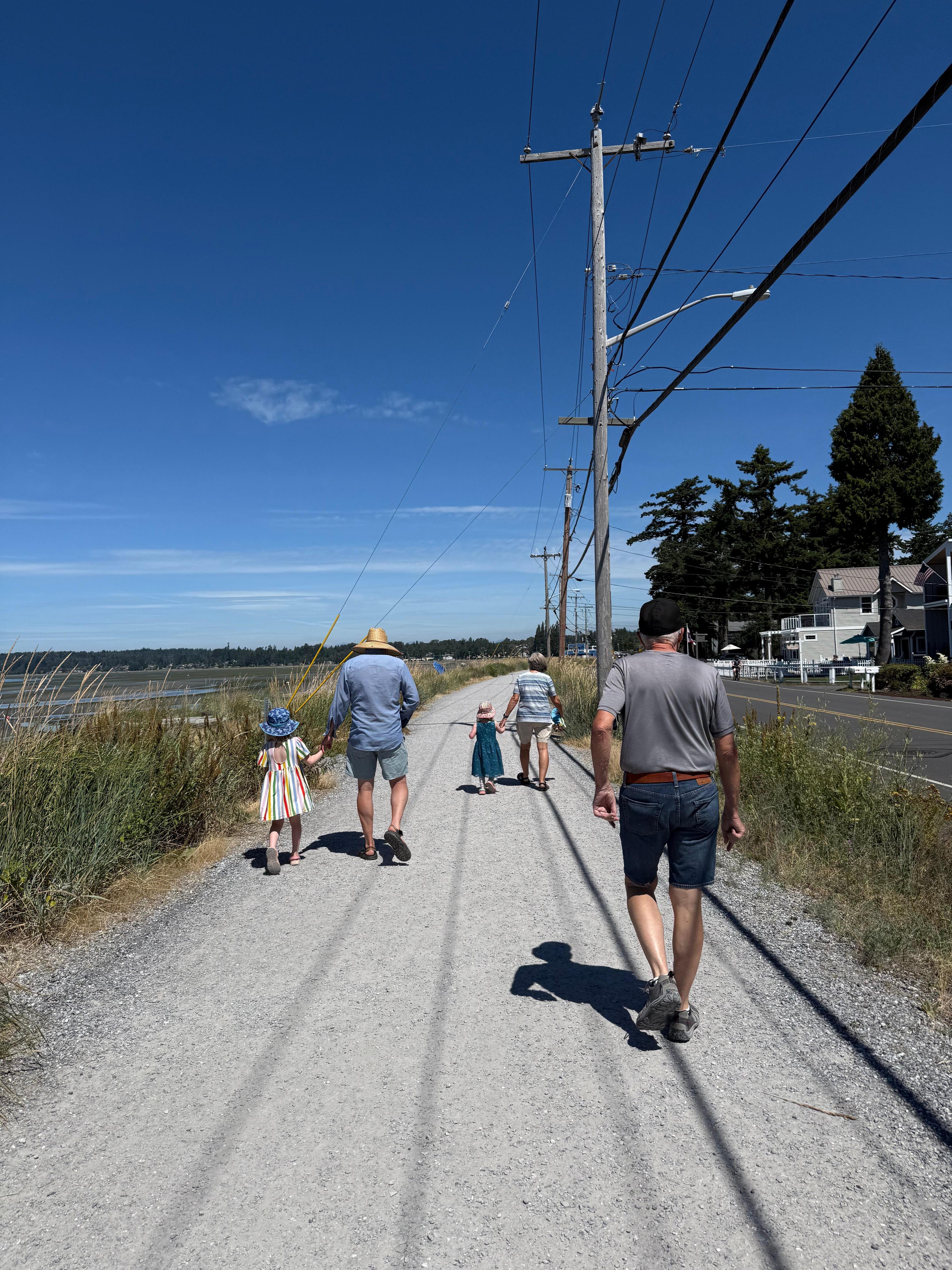 One mile walkway along the beach