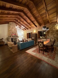 Living room + dining room