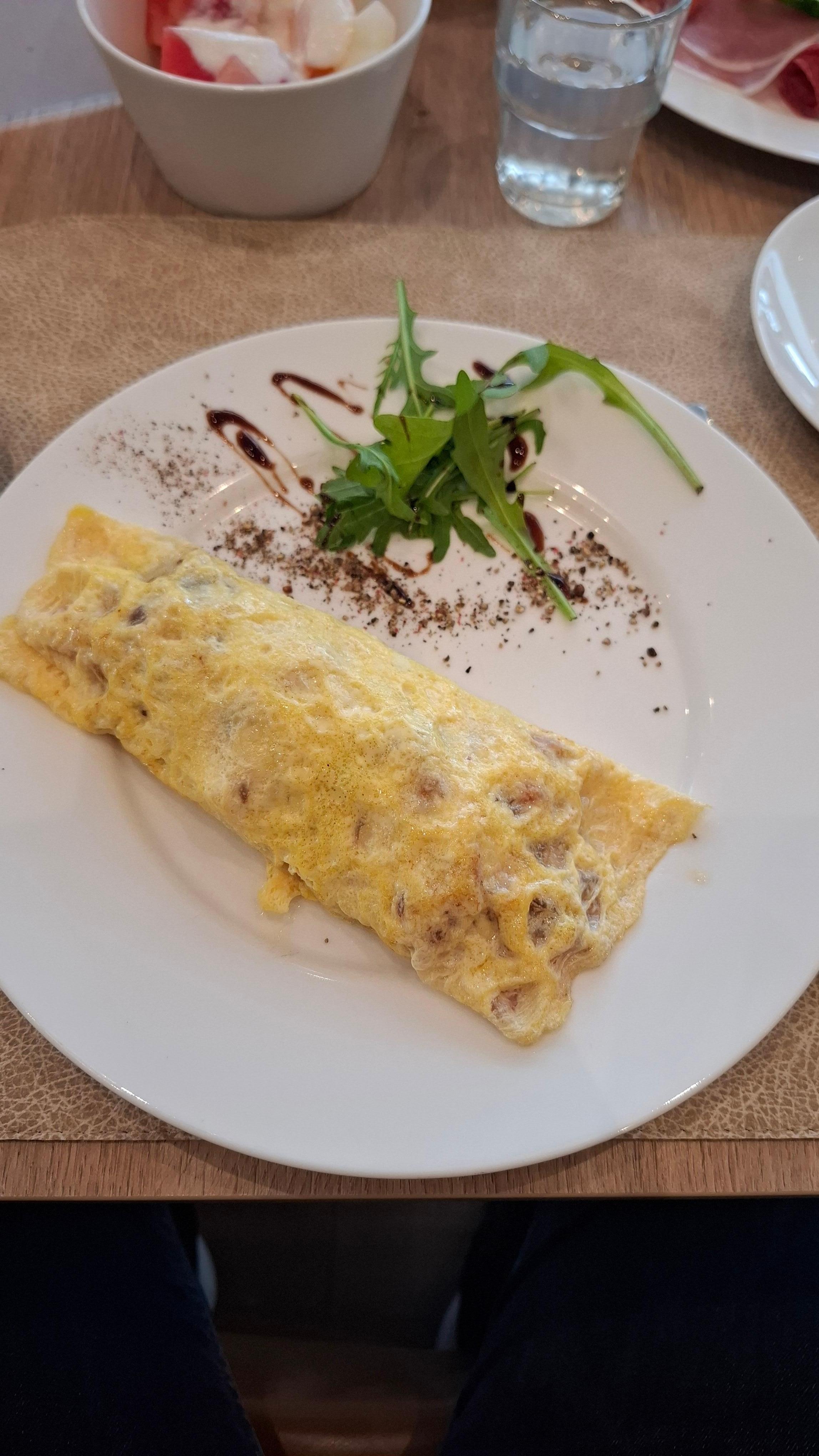 Omelette frisch zubereitet
