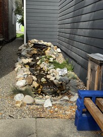 Adorable fountain right near the studio.