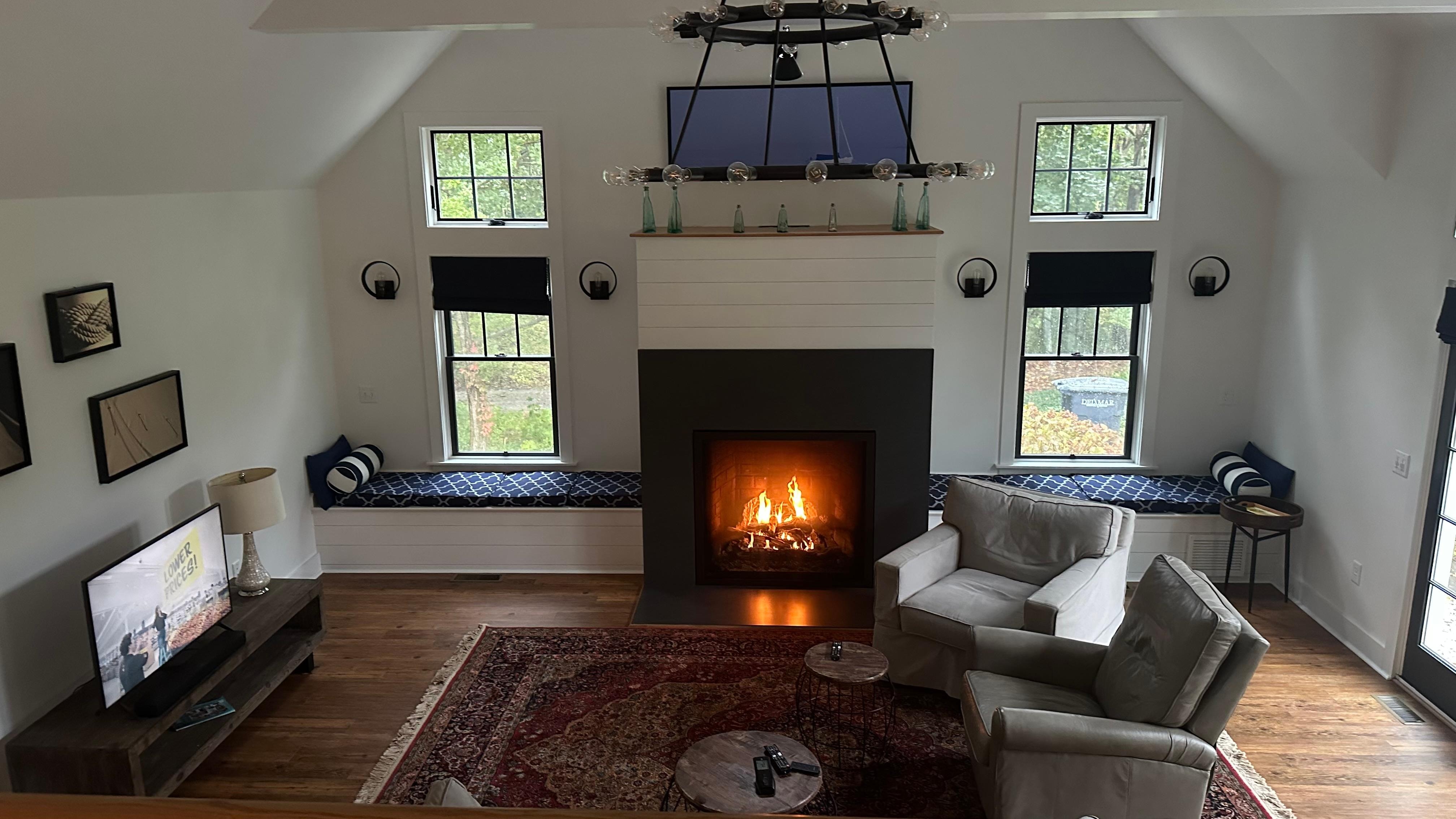 Beautiful and Warm on a rainy night.  