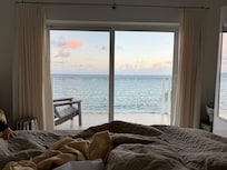 View from one of the two ocean front rooms.