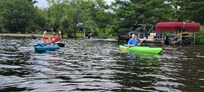 Enjoying the kayaks.