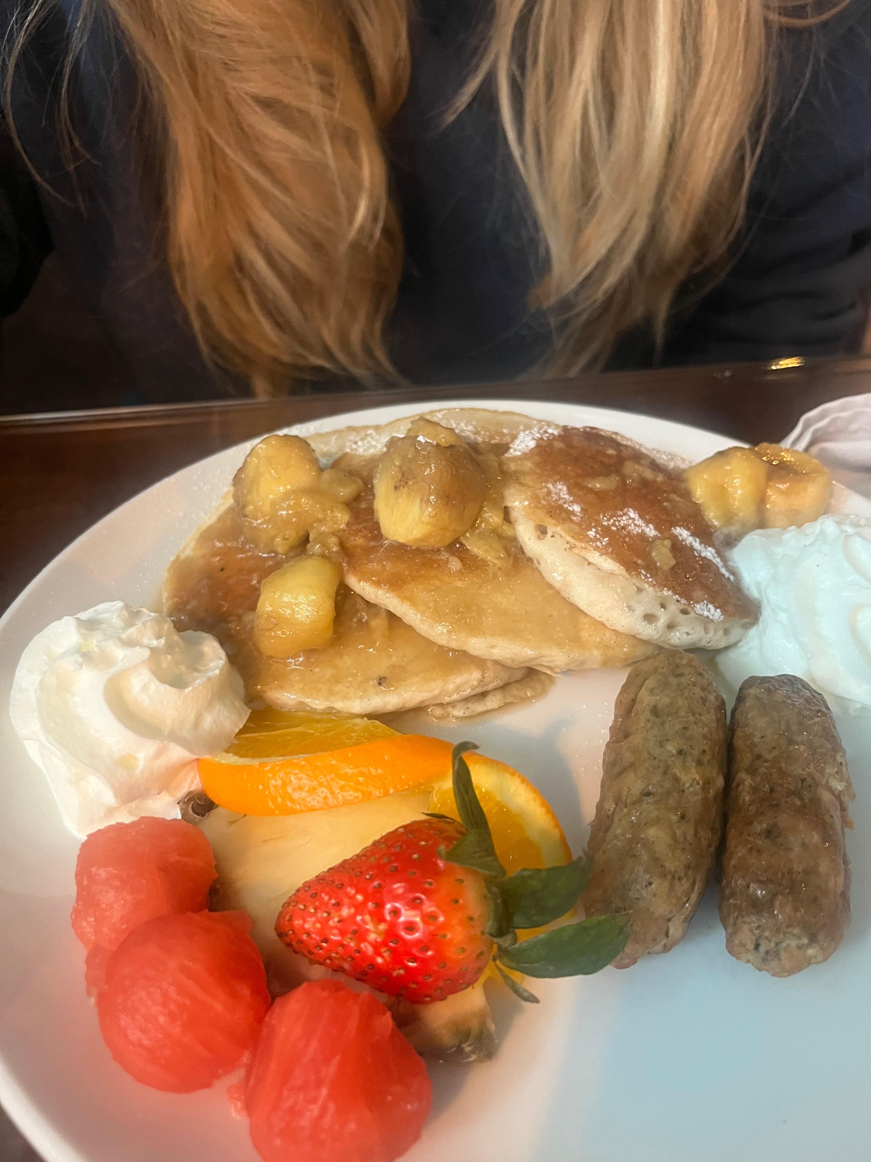 Bananas foster pancakes 