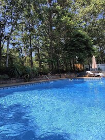 The pool is huge, clean - and heated!