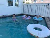 Splash pool was perfect and was enjoyed by kids and adults