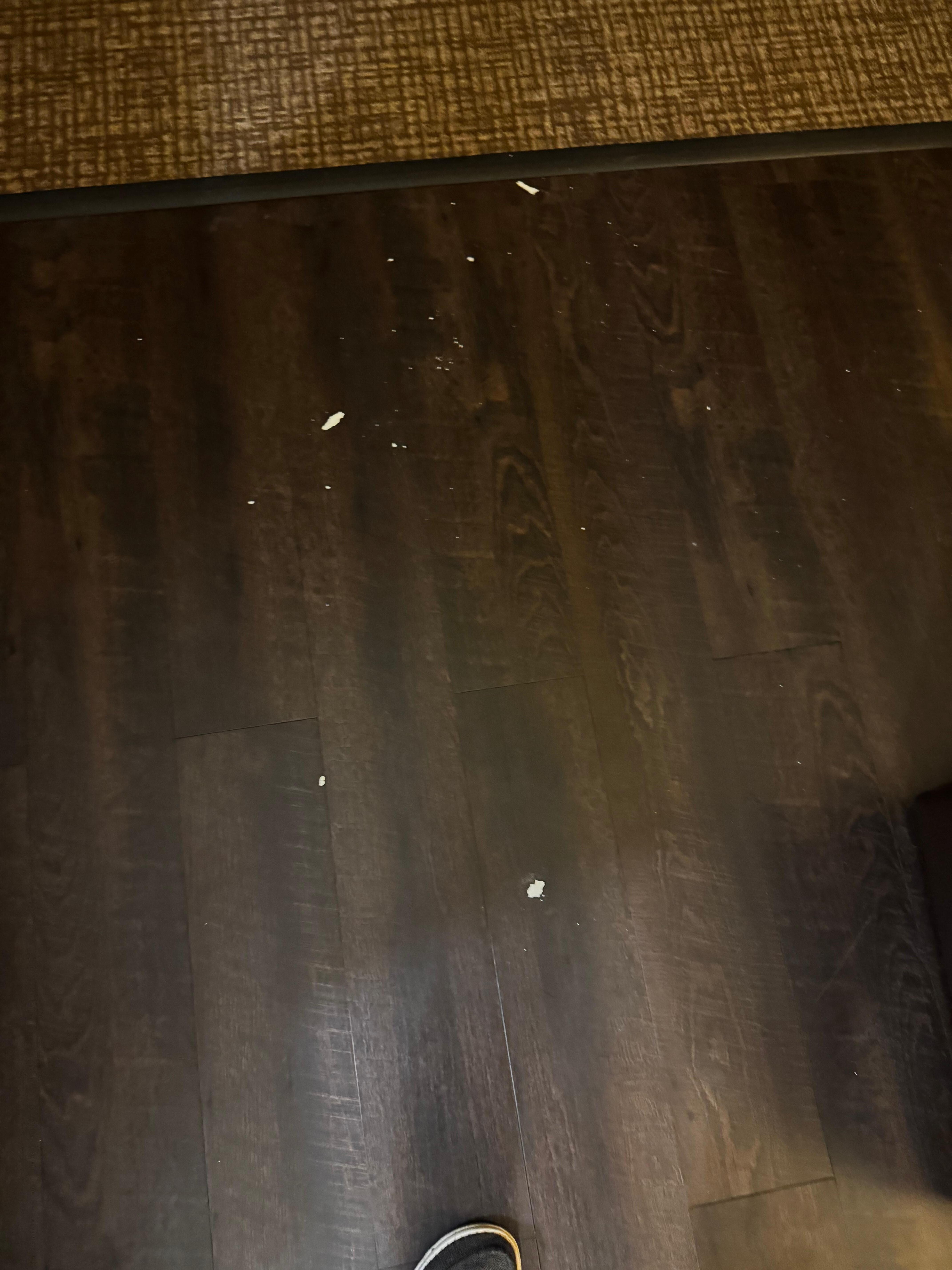 Ceiling texture on the floor