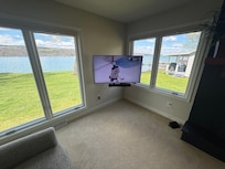Great view while watching hockey