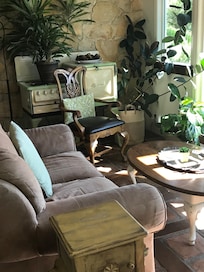 Sunny and unique interiors with beautiful plants.
