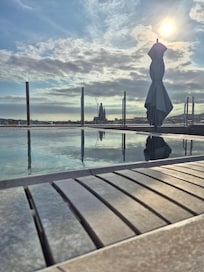Pool on the roof beautifully